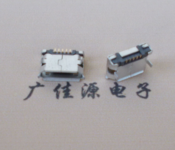 湖北Micro USB卷口 B型(无柱）插板脚间距6.4普通端子