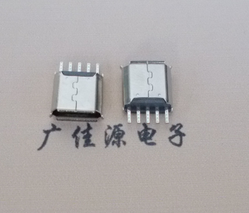 湖北Micro USB接口 母座B型5p引脚焊线无后背